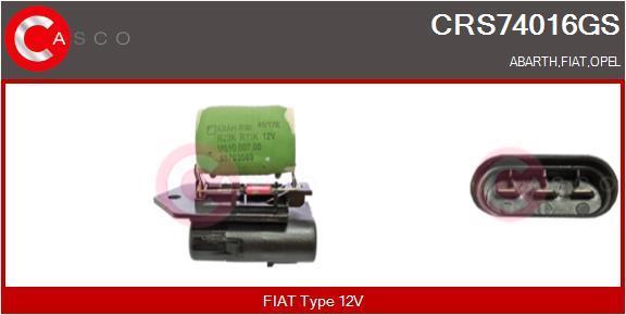 Resistência ventilador do motor CASCO SRL ref. CRS74016GS