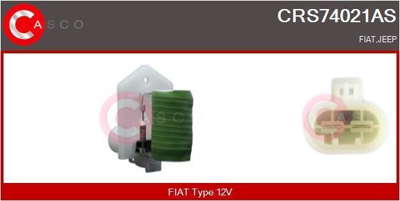 Resistencia en serie, electromotor de ventilador CASCO SRL ref. CRS74021AS