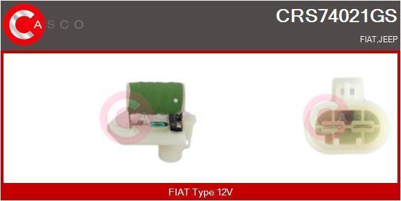 Resistencia en serie, electromotor de ventilador CASCO SRL ref. CRS74021GS
