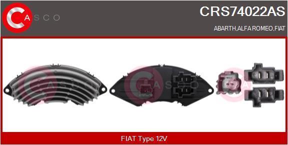Résistance, pulseur d'air habitacle (Élément de commande, chauffage/ventilation) CASCO SRL ref. CRS74022AS