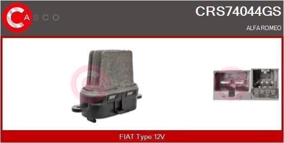 Résistance, pulseur d'air habitacle (Élément de commande, chauffage/ventilation) CASCO SRL ref. CRS74044GS