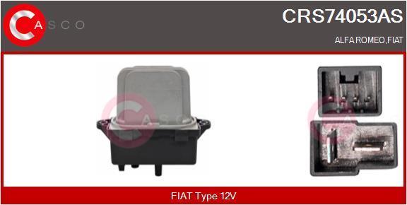Résistance, pulseur d'air habitacle (Élément de commande, chauffage/ventilation) CASCO SRL ref. CRS74053AS