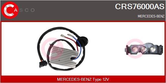 Résistance, pulseur d'air habitacle (Élément de commande, chauffage/ventilation) CASCO SRL ref. CRS76000AS