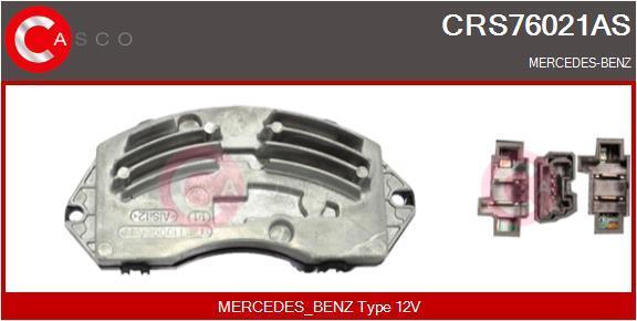 Resistencia, ventilador habitáculo CASCO SRL ref. CRS76021AS