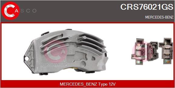 Résistance, pulseur d'air habitacle (Élément de commande, chauffage/ventilation) CASCO SRL ref. CRS76021GS