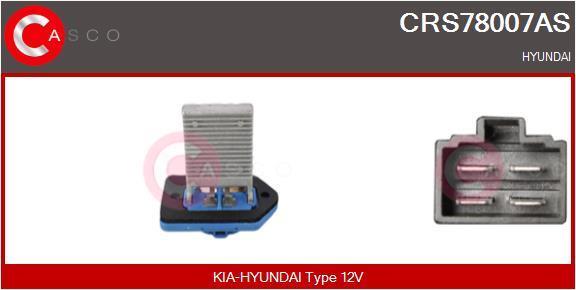 Resistencia, ventilador habitáculo CASCO SRL ref. CRS78007AS
