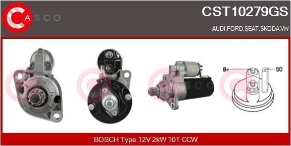 Motor de arranque CASCO SRL ref. CST10279GS