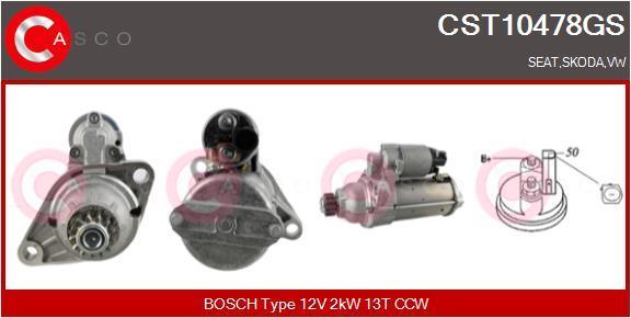 Motor de arranque CASCO SRL ref. CST10478GS