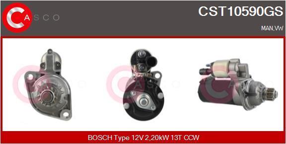 Motor de arranque (Arrancador) CASCO SRL ref. CST10590GS