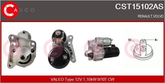Motor de arranque CASCO SRL ref. CST15102AS