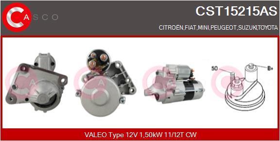 Motor de arranque (Arrancador) CASCO SRL ref. CST15215AS