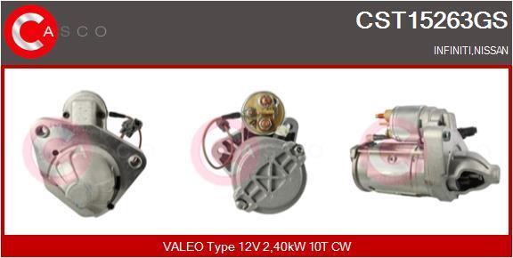 Motor de arranque (Arrancador) CASCO SRL ref. CST15263GS
