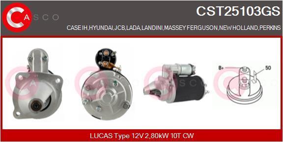 Motor de arranque (Arrancador) CASCO SRL ref. CST25103GS