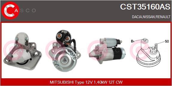 Démarreur CASCO SRL ref. CST35160AS