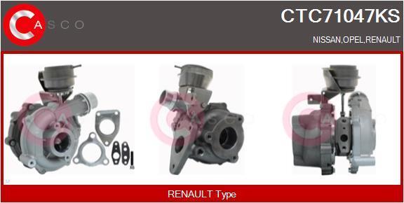 Turbocompresseur (Turbo) CASCO SRL ref. CTC71047KS