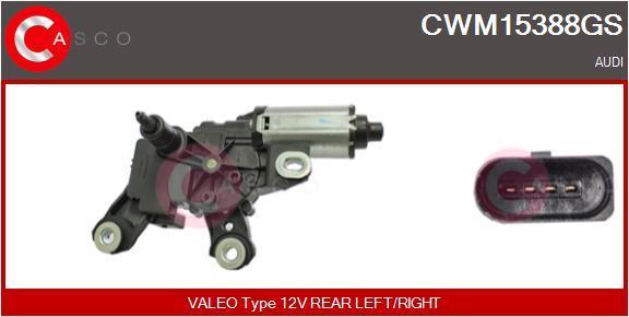 Motor de limpa-vidros CASCO SRL ref. CWM15388GS