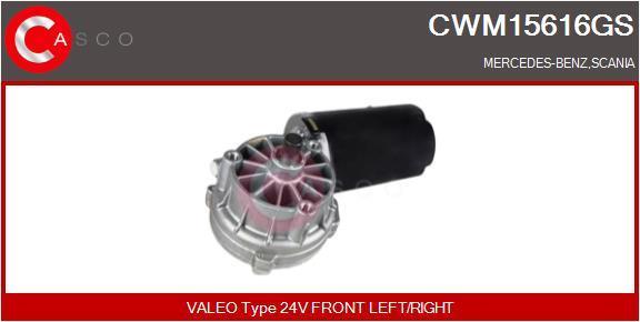Moteur d'essuie-glace CASCO SRL CWM15616GS