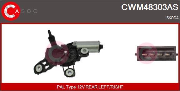 Motor de limpa-vidros CASCO SRL ref. CWM48303AS