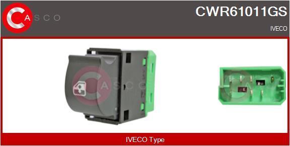 Interrupteur, lève-vitre (Bouton de lève-vitre) CASCO SRL CWR61011GS