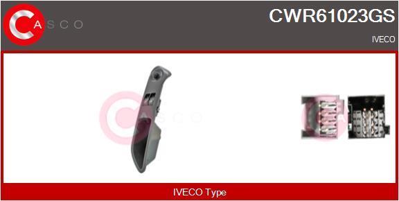 Interrupteur, lève-vitre (Bouton de lève-vitre) CASCO SRL ref. CWR61023GS