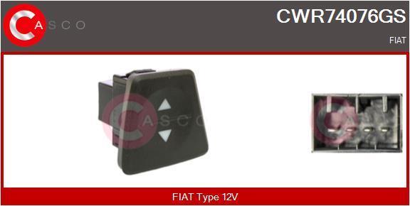 Interrupteur, lève-vitre (Bouton de lève-vitre) CASCO SRL ref. CWR74076GS