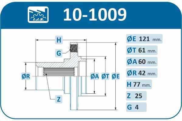 Moyeu de roue (Roulement de roue) IJS ref. 10-1009