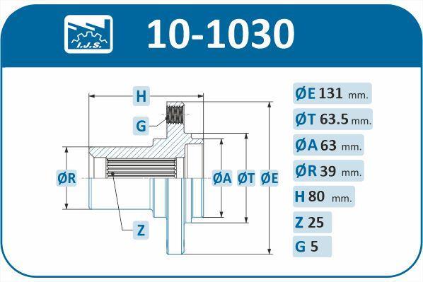 Moyeu de roue (Roulement de roue) IJS ref. 10-1030