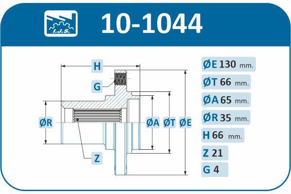 Cubo de rueda IJS ref. 10-1044
