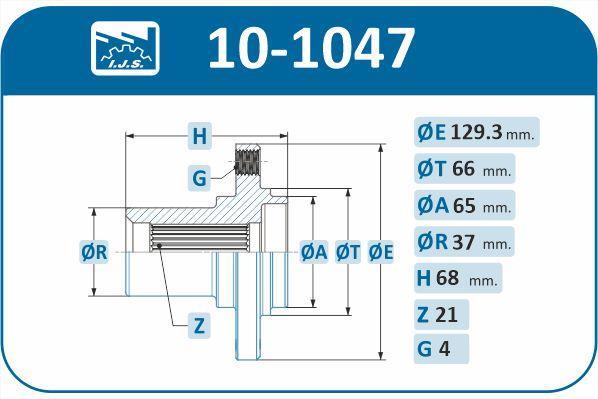 Cubo de roda IJS ref. 10-1047