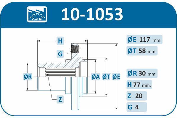Moyeu de roue (Roulement de roue) IJS ref. 10-1053