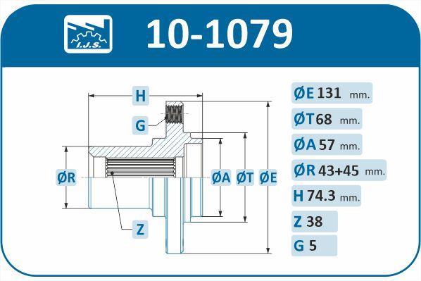 Moyeu de roue (Roulement de roue) IJS ref. 10-1079