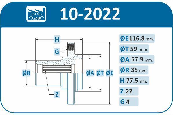 Moyeu de roue (Roulement de roue) IJS 10-2022
