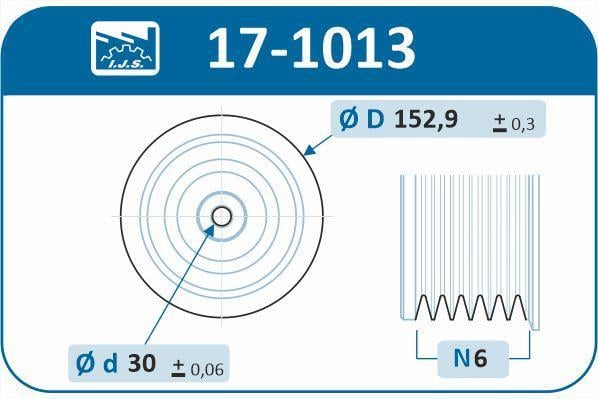 Poulie damper (Poulie de vilebrequin) IJS 17-1013
