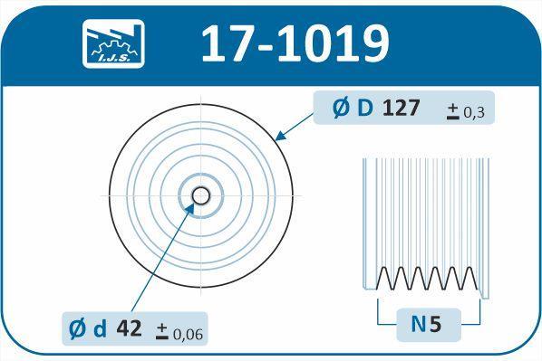 Poulie damper (Poulie de vilebrequin) IJS 17-1019
