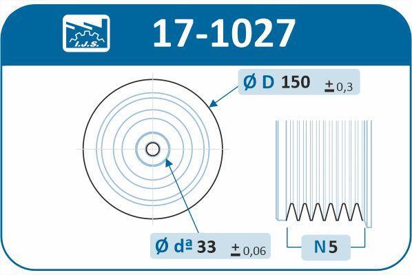 Polea, cigüeñal IJS 17-1027