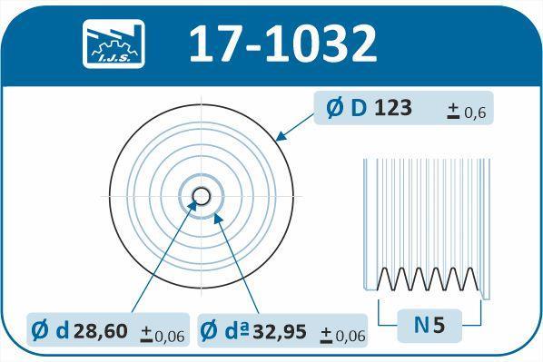 Poulie damper (Poulie de vilebrequin) IJS 17-1032