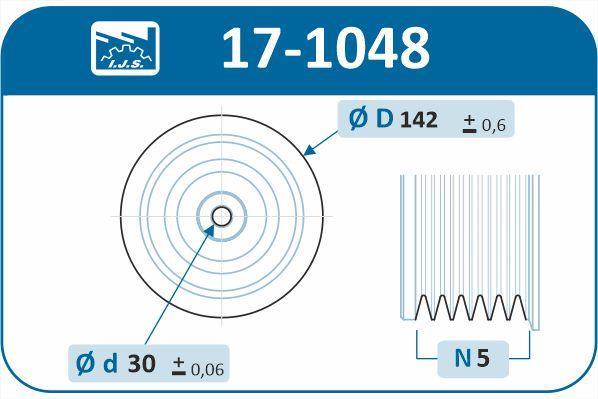 Poulie damper (Poulie de vilebrequin) IJS 17-1048