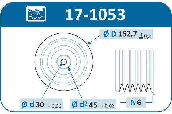 Poulie damper (Poulie de vilebrequin) IJS 17-1053