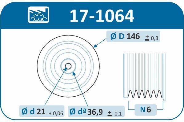 Poulie damper (Poulie de vilebrequin) IJS 17-1064