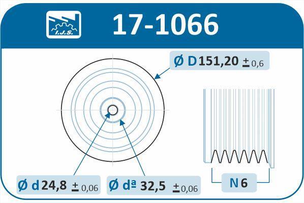 Poulie damper (Poulie de vilebrequin) IJS 17-1066