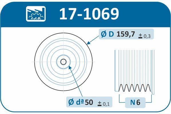Poulie damper (Poulie de vilebrequin) IJS 17-1069