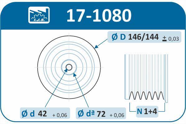 Poulie damper (Poulie de vilebrequin) IJS 17-1080