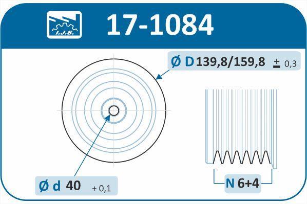 Poulie damper (Poulie de vilebrequin) IJS 17-1084