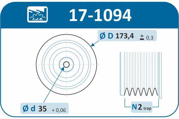 Polea, cigüeñal IJS 17-1094