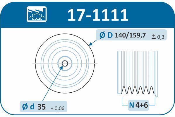 Poulie damper (Poulie de vilebrequin) IJS 17-1111