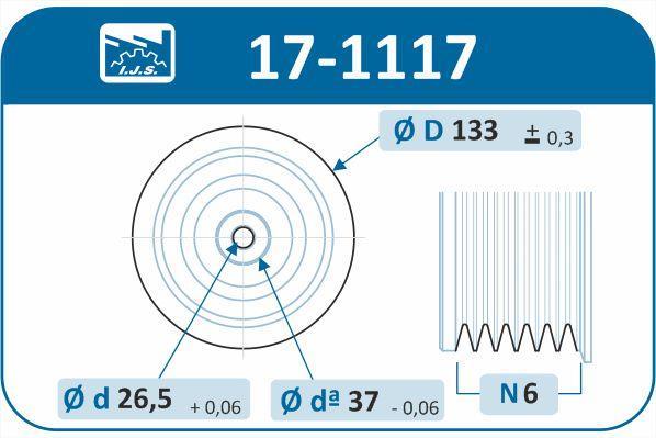 Poulie damper (Poulie de vilebrequin) IJS 17-1117