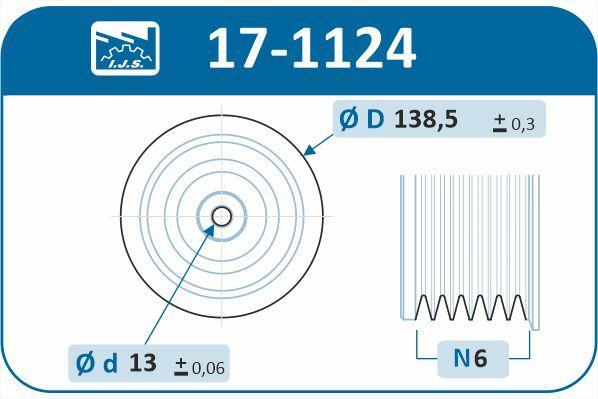 Poulie damper (Poulie de vilebrequin) IJS 17-1124