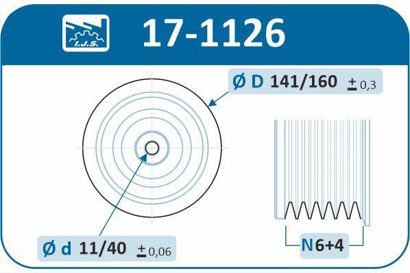 Polea, cigüeñal IJS ref. 17-1126