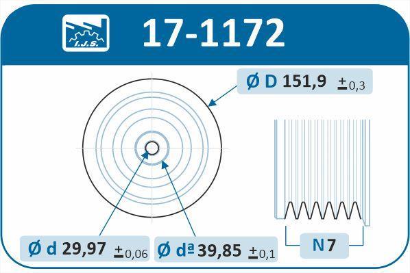 Poulie damper (Poulie de vilebrequin) IJS 17-1172