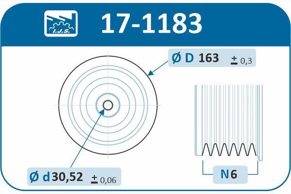 Poulie damper (Poulie de vilebrequin) IJS 17-1183